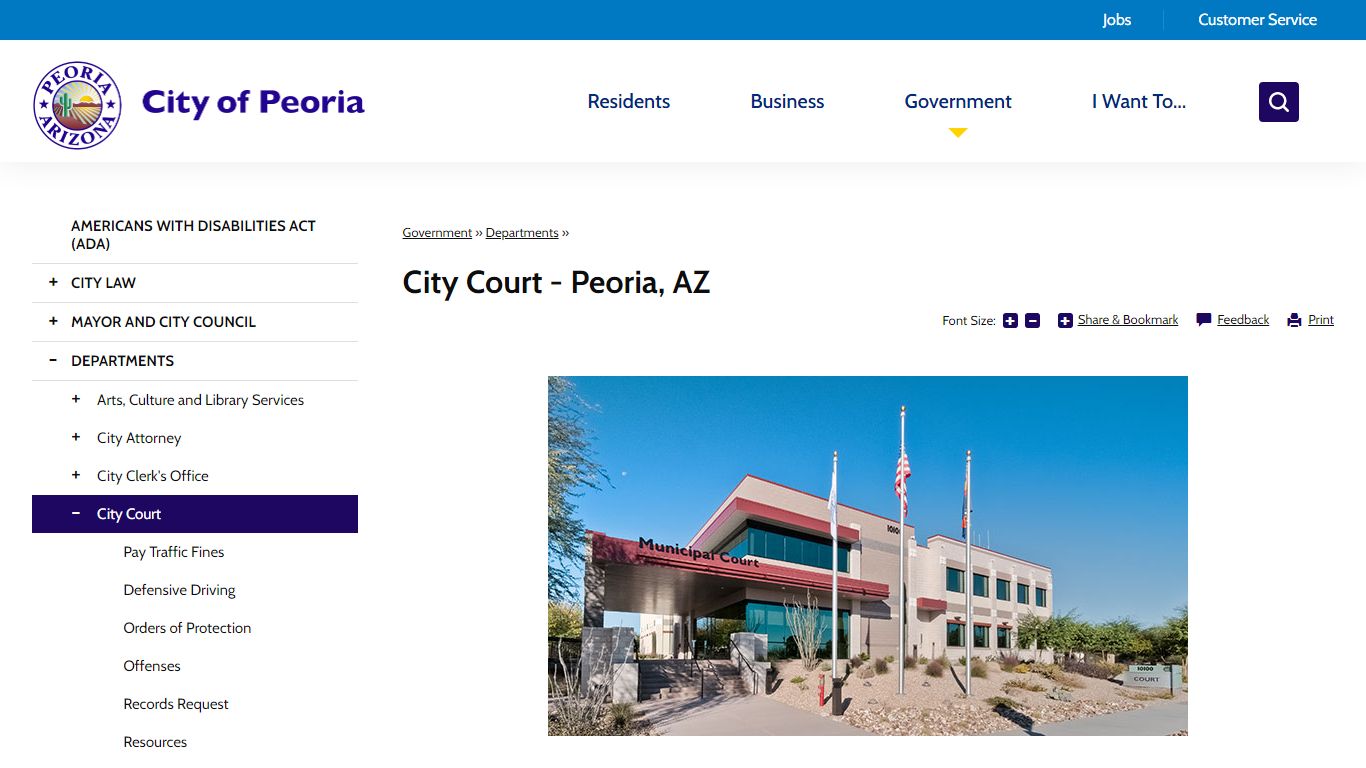 City Court - Peoria, AZ | City of Peoria